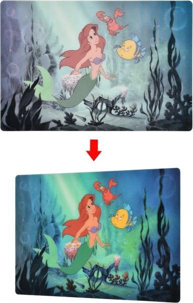 Immagine prodotto Disney Ariel, Flounder, Sebastian cartolina lenticolare (1 pz.)