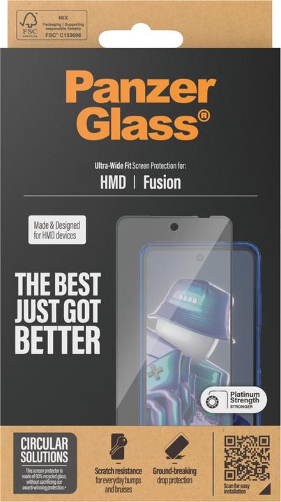 Actual product image PanzerGlass Ultra-Wide Fit (1 Piece, HMD Fusion)