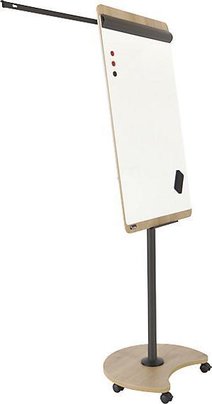 Actual product image Rocada NATURAL flip-chart, mobile, HxWxD 2000 x 690 x 620 mm, frame with wood finish
