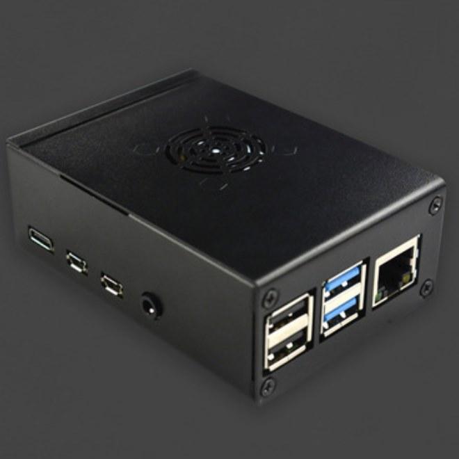 Immagine prodotto DFRobot Custodia in metallo per Raspberry Pi 4 con dissipatore di calore e ventola silenziosa