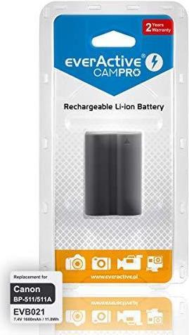 Immagine prodotto Everactive Batteria sostitutiva per Canon BP-511 (EVB021)