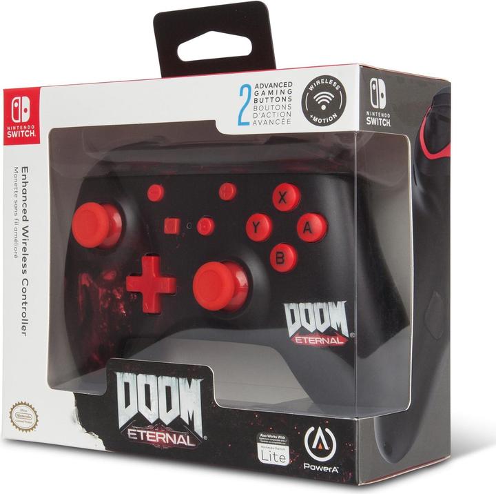 Produktbild PowerA Pro Controller Wireless Nitendo Switch Tema DooM (Switch)