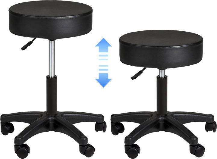 Actual product image tectake Roller stool work stool