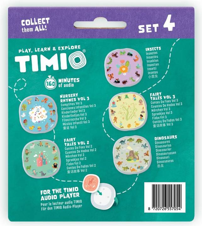 Actual product image Timio Audio Disc Set 4 (French, Italian, Chinese, English, Dutch, Spanish, Portuguese, German)