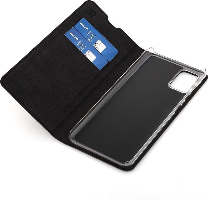 Produktbild Wave BookCase -suojakotelo, Samsung Galaxy A51, musta (Samsung Galaxy A51)