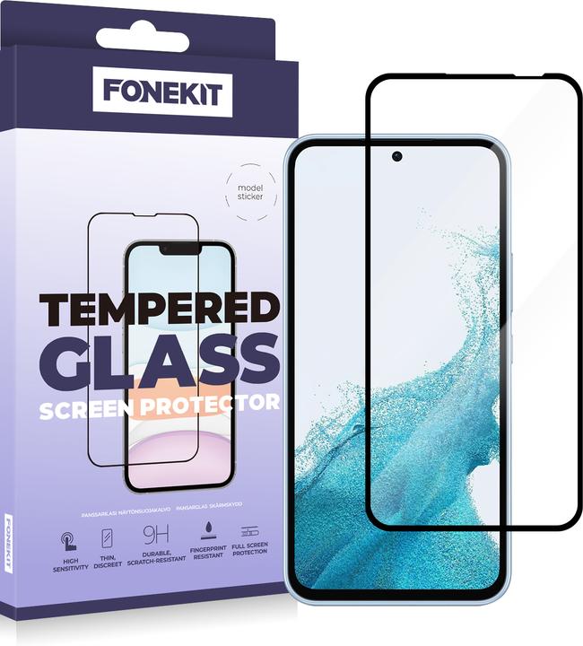 Produktbild FoneKit Full Cover -panssarilasi, Samsung Galaxy A54 (1 Stück, Samsung Galaxy S23 FE, Samsung Galaxy A54 5G)