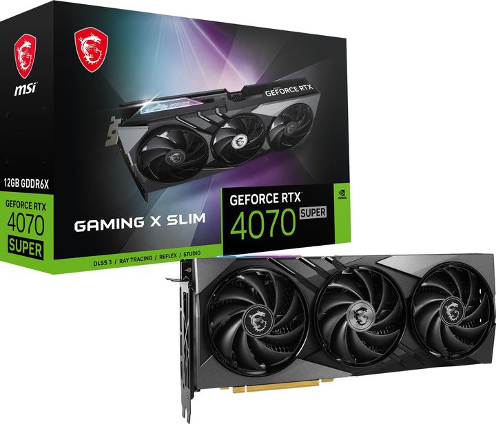Image du produit MSI GeForce RTX 4070 SUPER 12G GAMING X SLIM (12 Go)