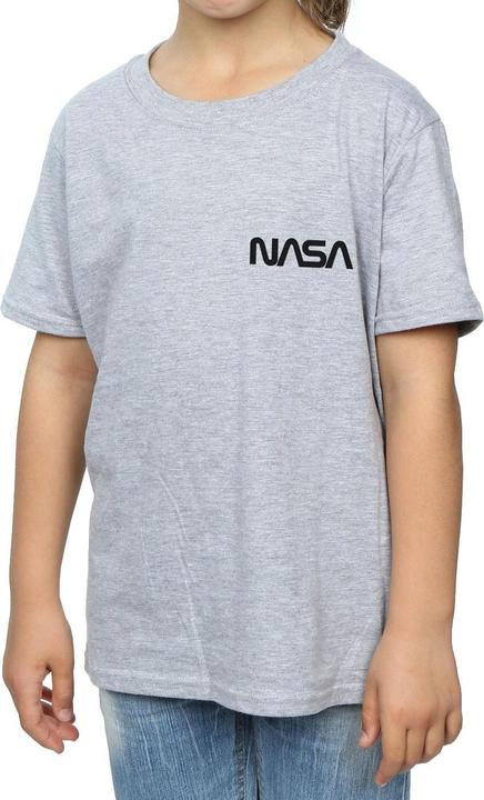 Immagine prodotto Nasa Modern Logo Chest Maglietta Ragazze (152, 158)