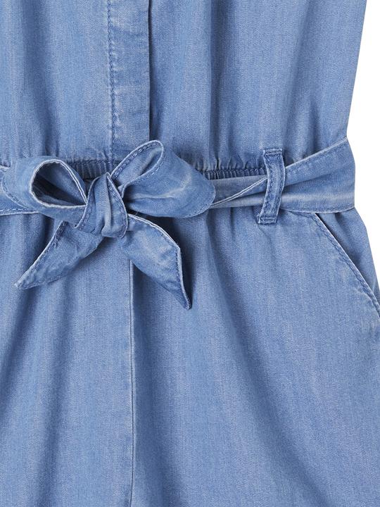 Image du produit Vertbaudet Combinaison fille en denim léger (98)