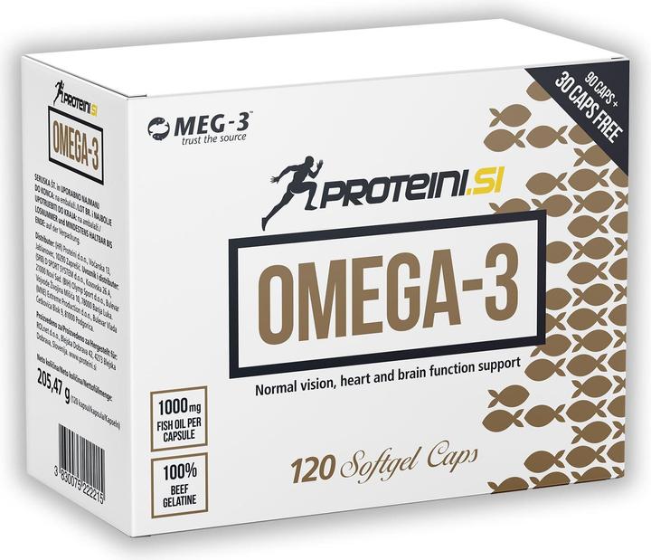 Immagine prodotto Proteini.ch PROTEINI.SI OMEGA-3 (120 Pezzo/i, Pillole, 205 g)