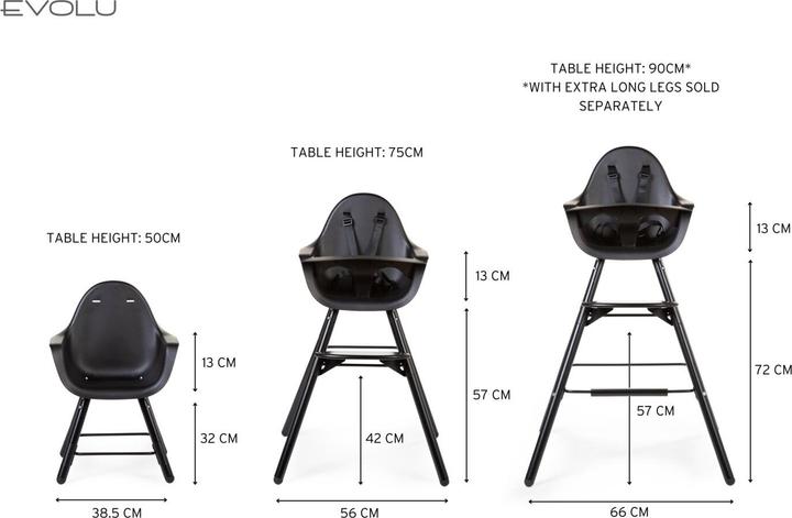 Image du produit Childhome Evolu 2 (Chaise haute)