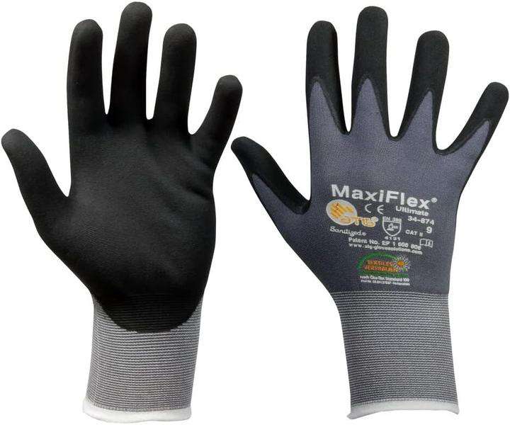 Image du produit SW-Stahl Z633, Gant tricoté en nylon Nitrile/PU Foam, taille 10 10 paires paquet économique (10, XL)