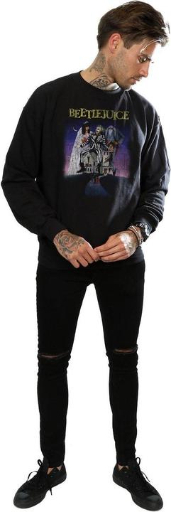 Image du produit Beetlejuice Sweatshirt en coton à motif d'affiche en relief pour hommes (L)