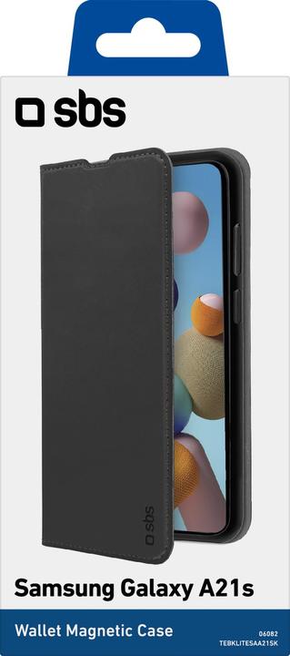 Actual product image SBS Book Wallet Lite Samsung Galaxy A21s, black (Samsung Galaxy A21s)