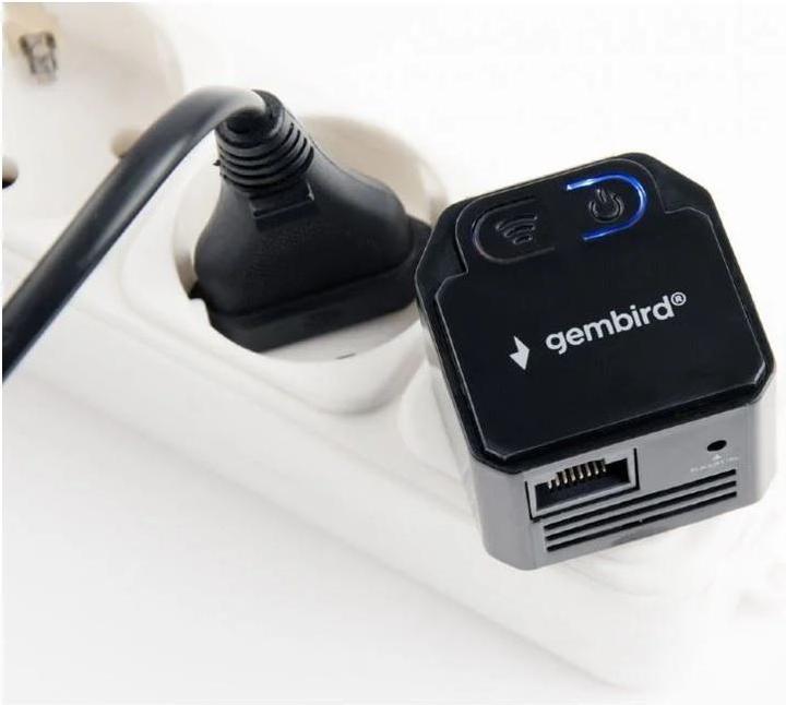 Image du produit Gembird WNP-RP300-03-BK Pont & Répéteur Répéteur de réseau (300 Mbit/s)