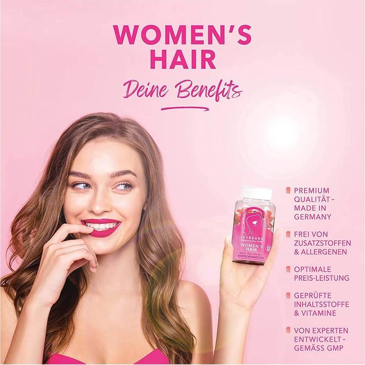 Immagine prodotto IVYBears Vitamine per capelli da donna 6 mesi (360 Pezzo/i, Gomme, 150 g)