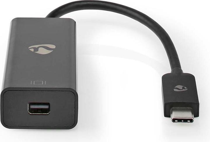 Produktbild Nedis CCGB64453BK02 USB-Adapter USB 3.2 Gen 1 USB-C™ Stecker Mini DisplayPort Buchse 0.2 m Rund Vern (USB, 20 cm)