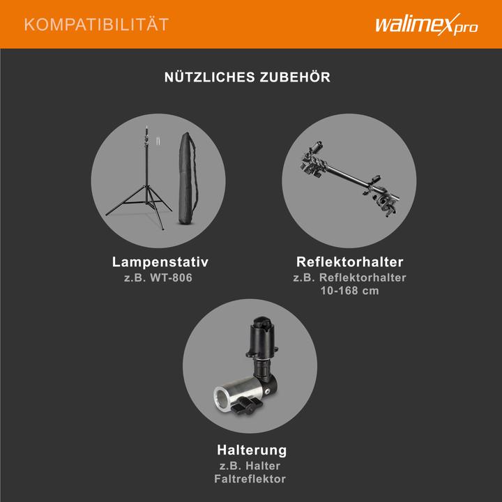 Immagine prodotto Walimex 2in1 Sfondo pieghevole (145 cm, 200 cm)