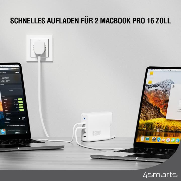 Actual product image 4smarts USB-Wandladegerät GaN Flex Pro 200 W, Ladeport Output (200 W)