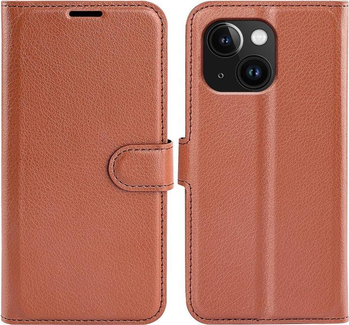 Image du produit Cover-Discount iPhone 15 Plus - Étui en cuir marron (Apple iPhone 15 Plus)