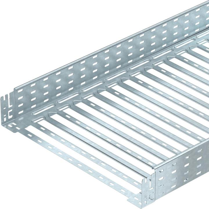 Produktbild OBO Bettermann OBO MKSM 160 FT Kabelrinne gelocht mit Schnellverbindung 110x600x3050 (300 cm)