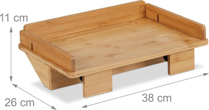 Immagine prodotto Relaxdays Vassoio del letto (38 x 26 x 11 cm)