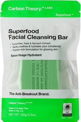 Energie-Label Carbon Theory Superfood facial cleansing soap (Facial Cleansing Bar) 100 g (Reinigungstücher)