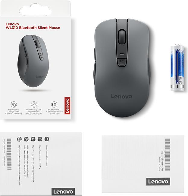 Produktbild Lenovo WL310 Bluetooth Silent Mouse Standalone (P) (Kabellos)