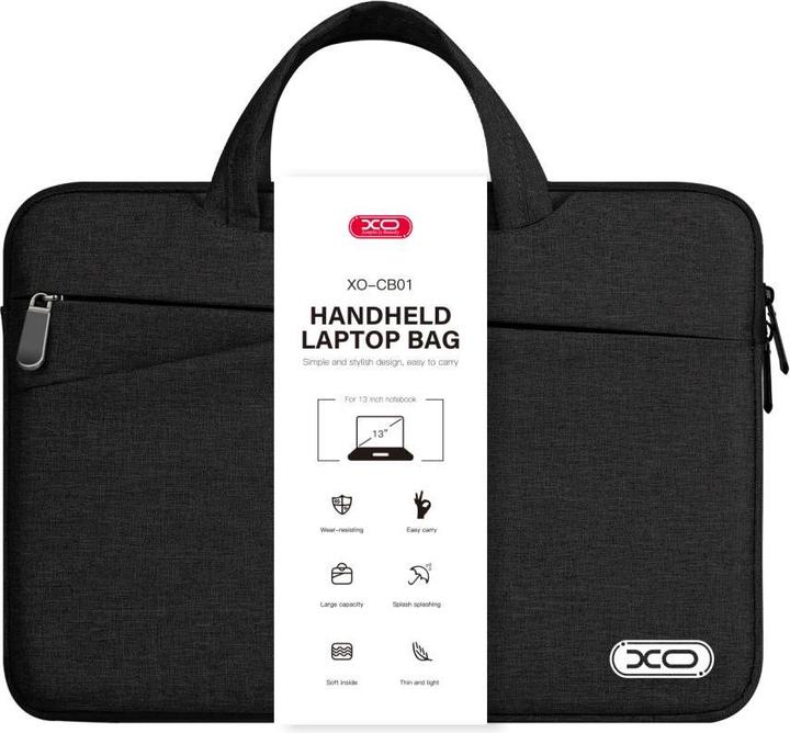 Actual product image xO Laptop bag CB01 13â€ black (13")