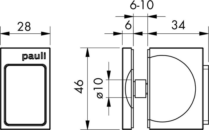 Actual product image Pauli+Sohn Glass door knobs 8271 (Door knob)