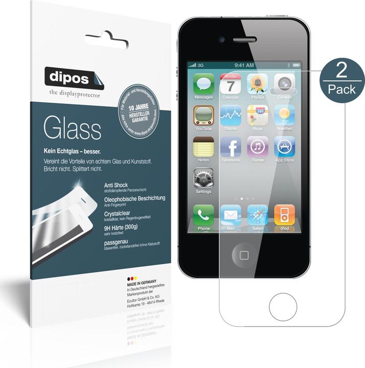 Image du produit Dipos Film de Protection d’écran Anti-Shock (1 pièce(s), Apple iPhone 4)