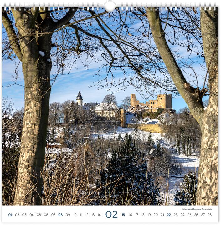 Image du produit Kalender Burgen und Schlsser Sachsen 2026 (30 x 30 cm, Allemand)