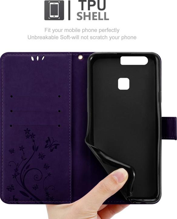 Image du produit Cadorabo Couverture du livre de fleurs (Huawei P9)