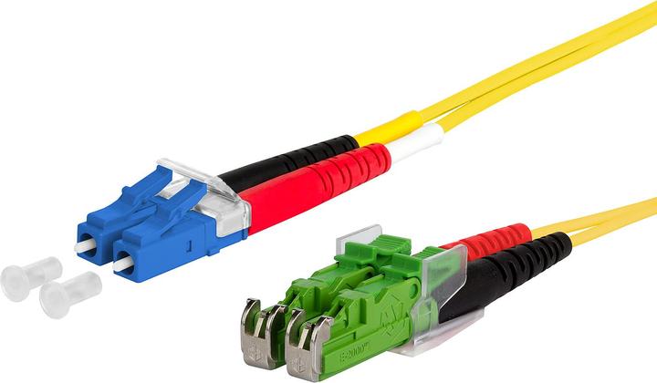 Produktbild Metz Connect BTR 151P1JOMA10E OpDAT Patchkabel OS2 LC-D/2xE2000APC SM 1m gelb I-V(ZN)H (1 m)