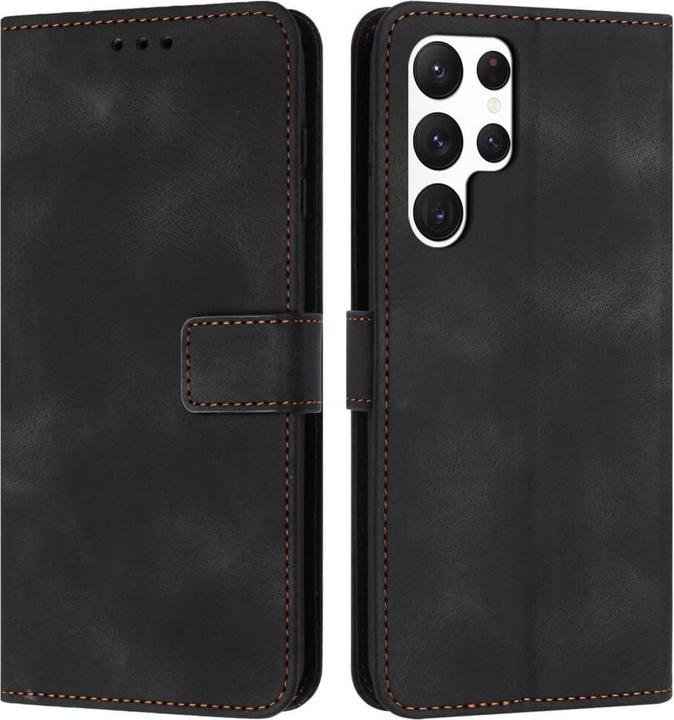 Actual product image Cover-Discount Wildleder Look Etui im Vintage Design (Samsung Galaxy S25 Ultra)