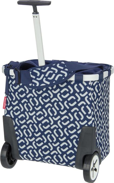 Image du produit reisenthel Chariot à provisions Carrycruiser Signature bleu marine/blanc