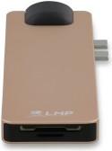 Produktbild LMP USB-C Compact Dock 4K 8 Port, HDMI, Mini-DP, Eth., USB 3.0, SD/microSD, USB-C, Alu., gold *New (USB-C, 8 Ports)