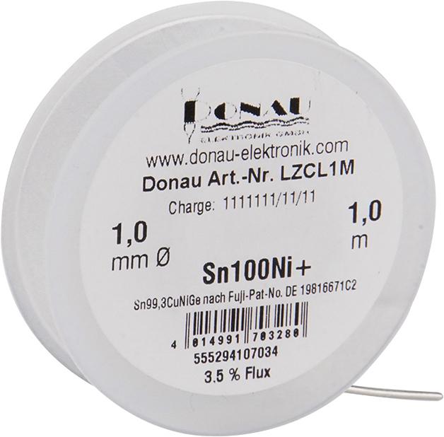 Immagine prodotto Donau Latta saldata "CLEAR" 1m - 1 mm Sn100Ni+ (Kit bobina di saldatura)