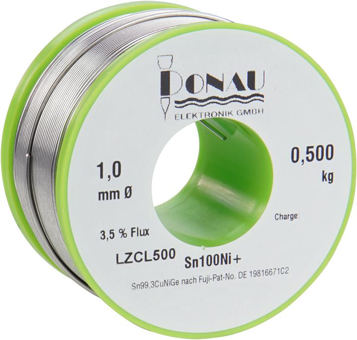 Actual product image Donau Solder clear 500g dia.1 mm Sn100Ni+