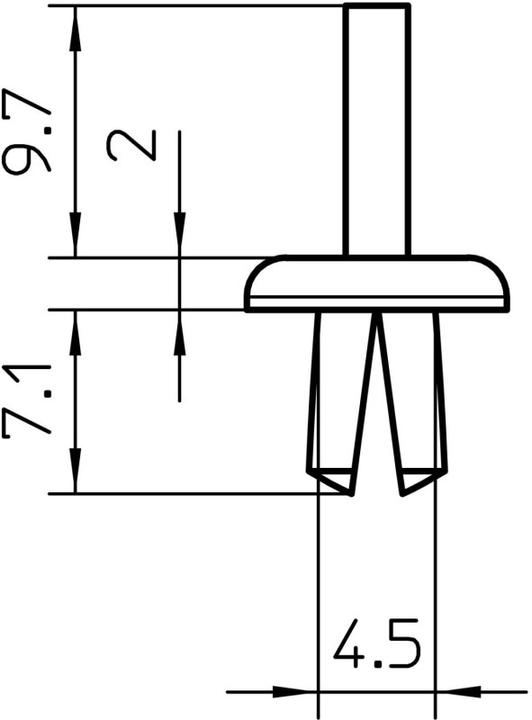 Image du produit OBO Bettermann Rivets à expansion en plastique (100 pcs)