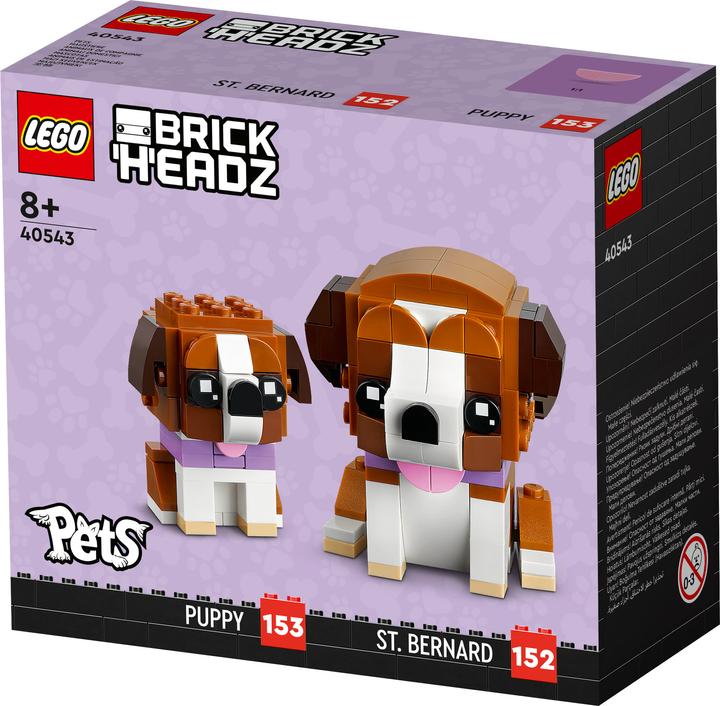 Image du produit LEGO BrickHeadz Bernhardiner 40543 (40543, LEGO Brickheadz, LEGO difficiles à trouver)