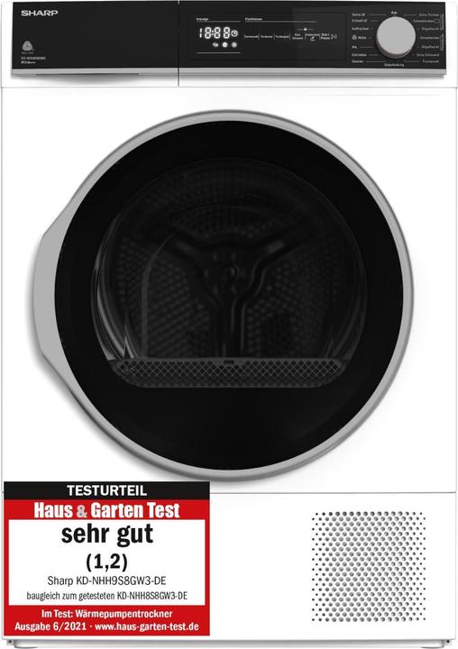 Sharp KD-NHH8S8GW3-DE (8 kg, Rechts)