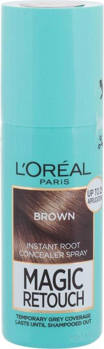 Actual product image L'Oréal Paris Magic Retouch Instant Root Concealer Spray Hair Color For Women 75 ml (Brown)