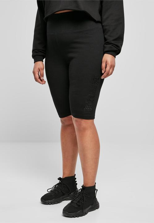 Actual product image Urban Classics Ladies High Waist Branded Cycle Shorts (M)