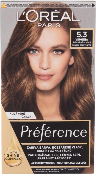 Actual product image L'Oréal Paris Preference Hair Color Moterims 60ml (Virginia Light Brown Gold)