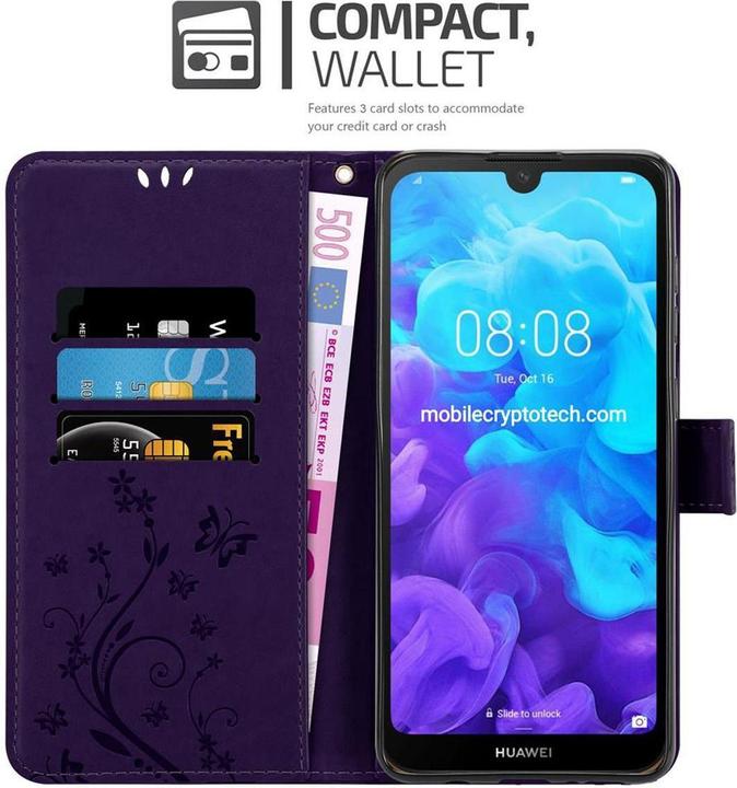 Immagine prodotto Cadorabo Copertina del libro di fiori (Huawei Y6 Pro)
