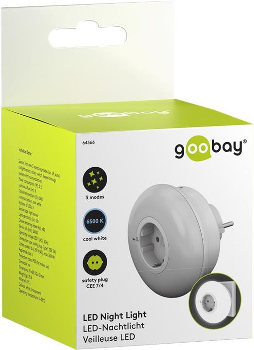 Actual product image Goobay LED night light for the socket