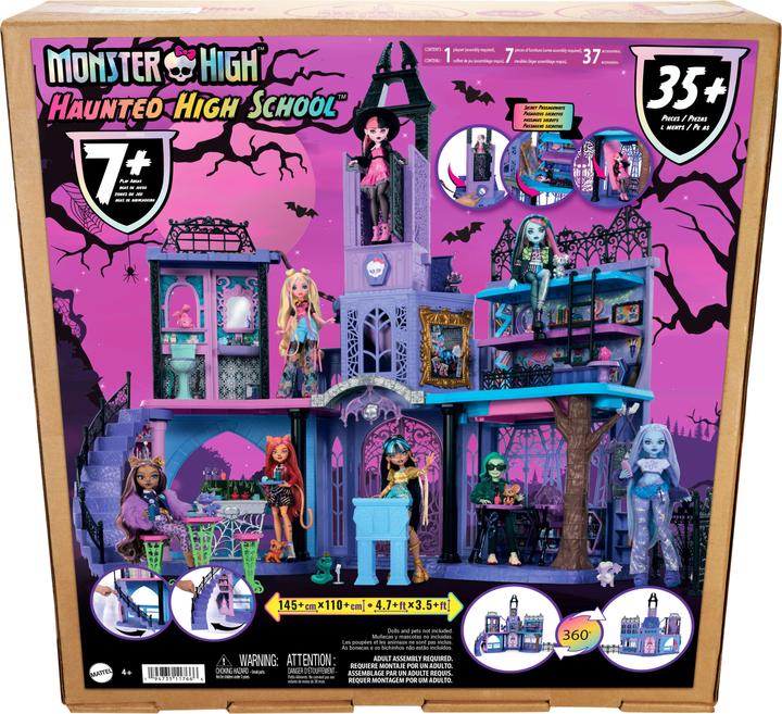 Actual product image Monster High Haunted High School Playset
