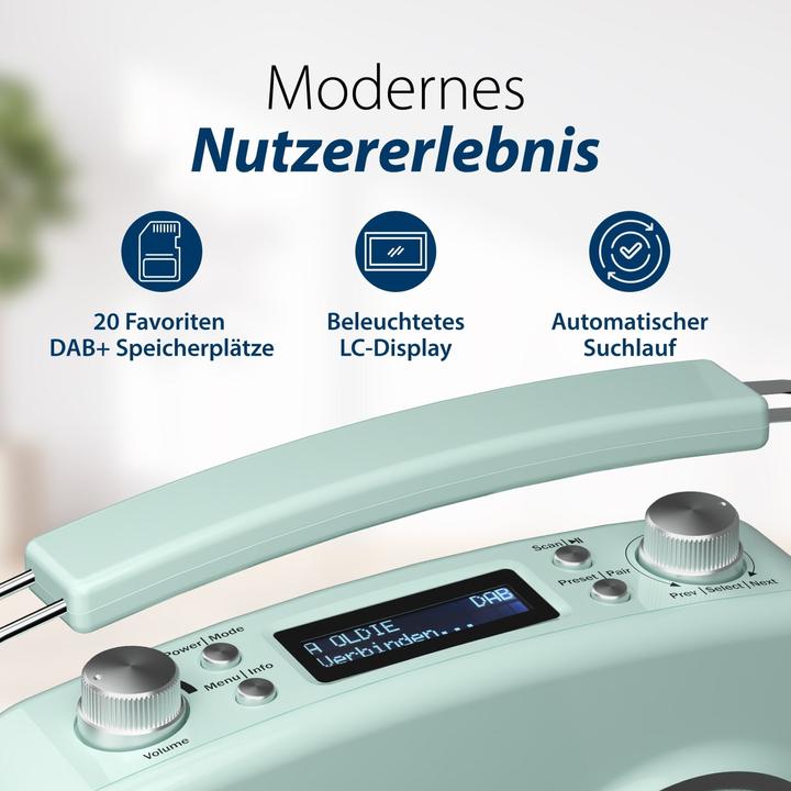 Produktbild Blaupunkt Nostalgieradio mit DAB+ | LIDO VDR 10