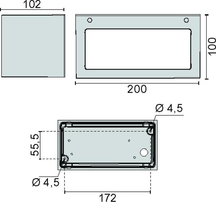 Actual product image Spittler PRISMA LED wall lamp, aluminium, anthracite, 10 x 10 x 10 cm (827 lm)